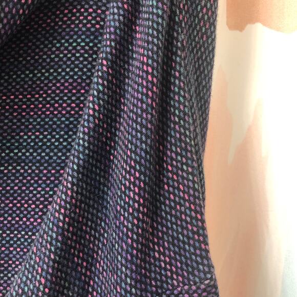 Talbots Multicolored Polka Dots Long Sleeve Funnel Neck Pullover Size Large - Picture 4 of 9